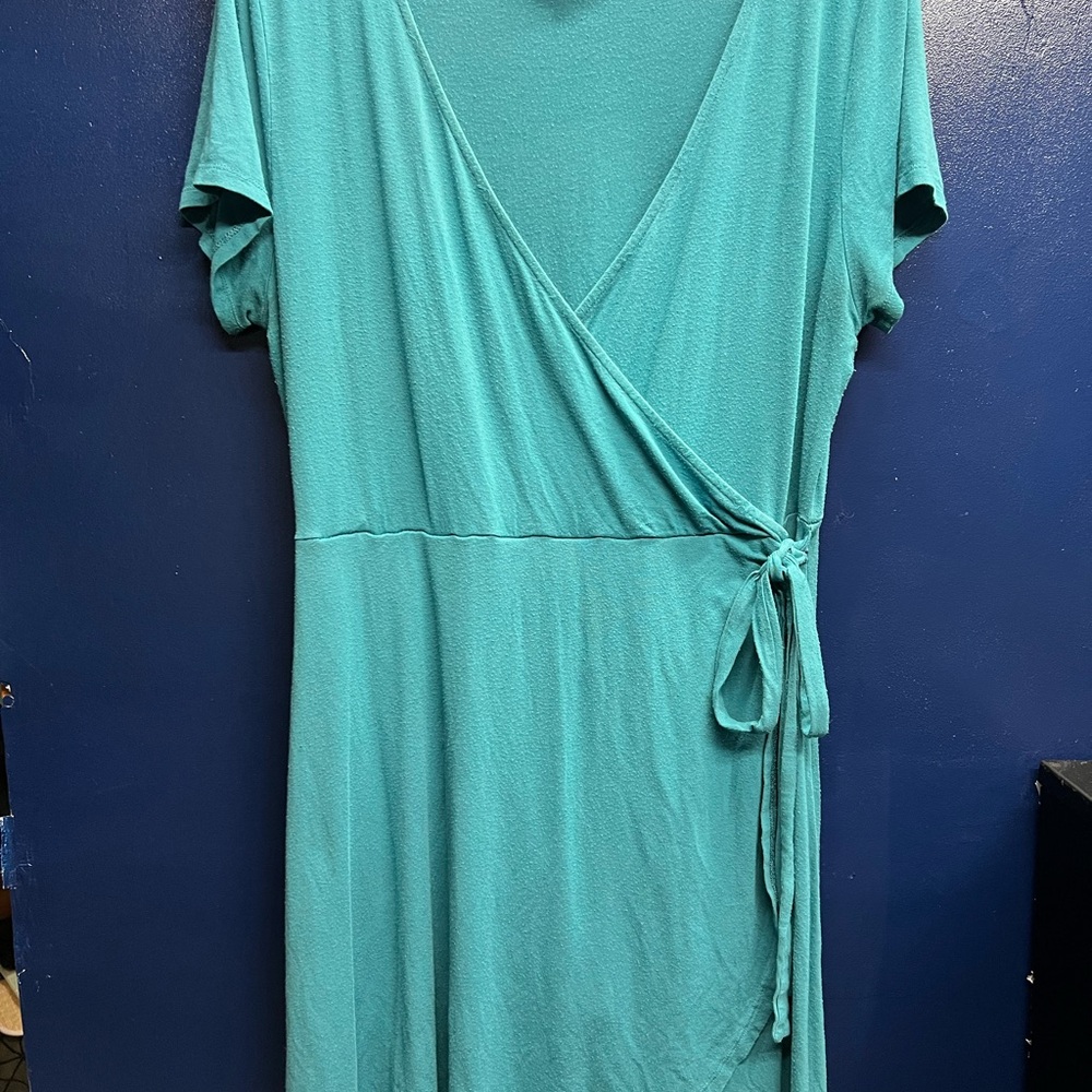 Forever 21 Teal Wrap Dress